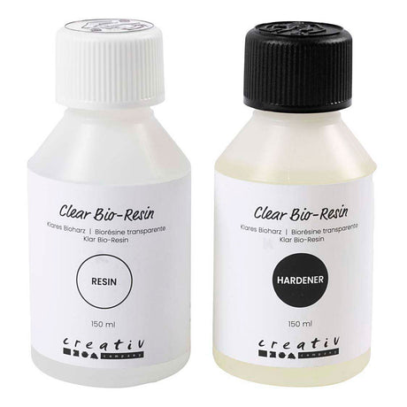 Creativ company transparent bio-harpiks, klar, 2x150 ml 1 boks
