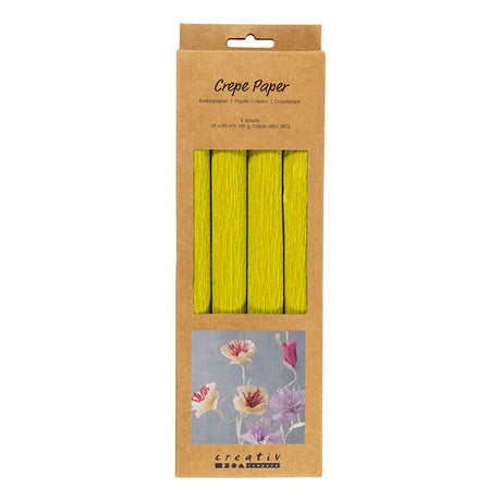Creativ company crepepapier lichtgroen - 4st.