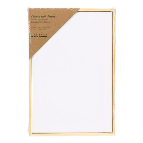 Creativ company natažené plátno s rámem, rozměr 15,8x23,8 cm, 280 g, bílé, 1 kus