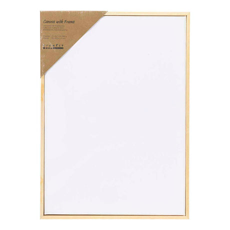 Creativ Company stretched canvas with frame 280gr. 21x29.7cm - white