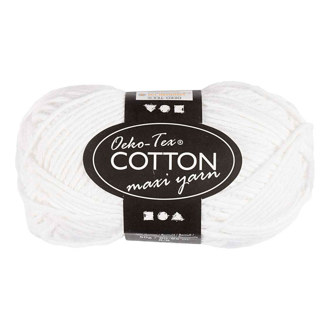 Creativ company https: www.cchobby.nl cotton yarn-size-8-8-l-80-85-m-needle-4-4-5-wit-50-gr-1-ball