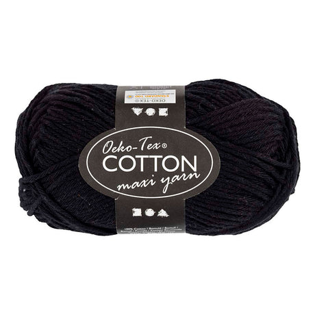 Méid snáth cadáis cuideachta Creativ 8 8 l: 80-85 m dubh - 50gr.