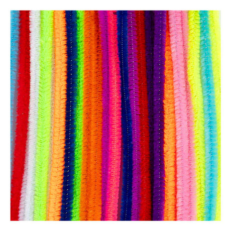 Creativ Company chenille 6mm x 30cm colourful - 25pcs.