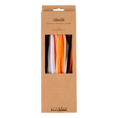 Cuideachta Creativ chenille 6mm x 30cm dathanna Oíche Shamhna - 25pcs.