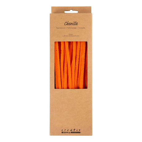 Creativ Company Chenille 6mm x 30cm Orange - 50 pcs.