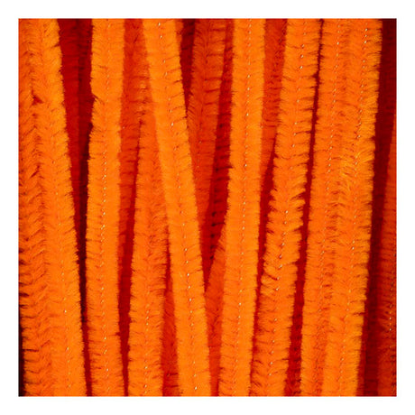Creativ Company Chenille 6mm x 30cm orange - 50 Stk.