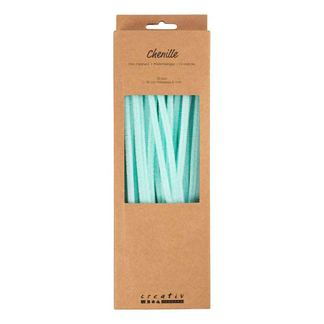 Creativ Company chenille 6mm x 30cm light turquoise - 50 pcs.