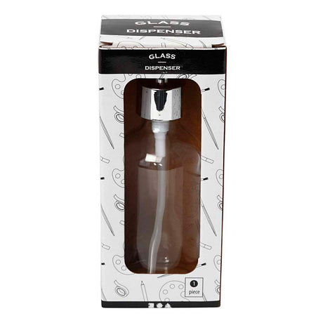 Creativ company soap pump, h: 19.3 cm, d 6.3 cm, 230 ml, clear, 1 piece