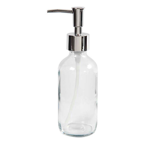 Creativ company soap pump, h: 19.3 cm, d 6.3 cm, 230 ml, clear, 1 piece