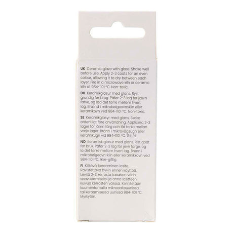 Keramická glazúra Creativ company 984-1101 c transparentná číra - 60ml