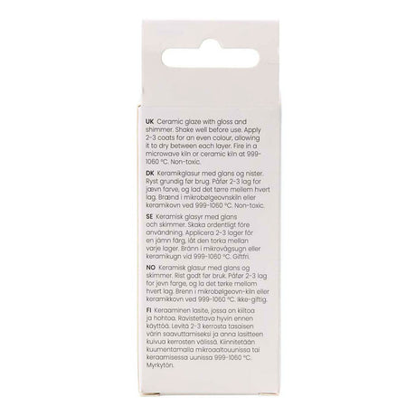 Firma Creativ nakrapiana glazura ceramiczna, 999-1060°c, nieprzezroczysta, kieł kieł, 60 ml 1 butelka