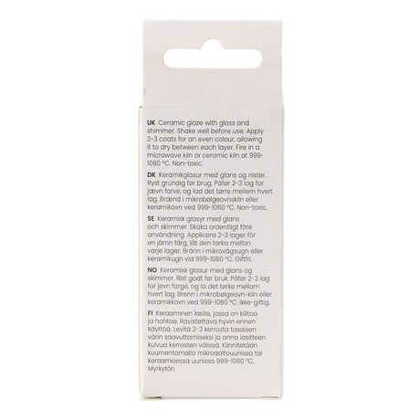 Creativ company spettet keramisk glasur, 999-1060 °c, ugjennomsiktig, pinky, 60 ml 1 flaske