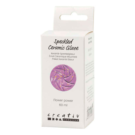 Creativ company speckled ceramic glaze 999-1060 c opaque flower power - 60ml