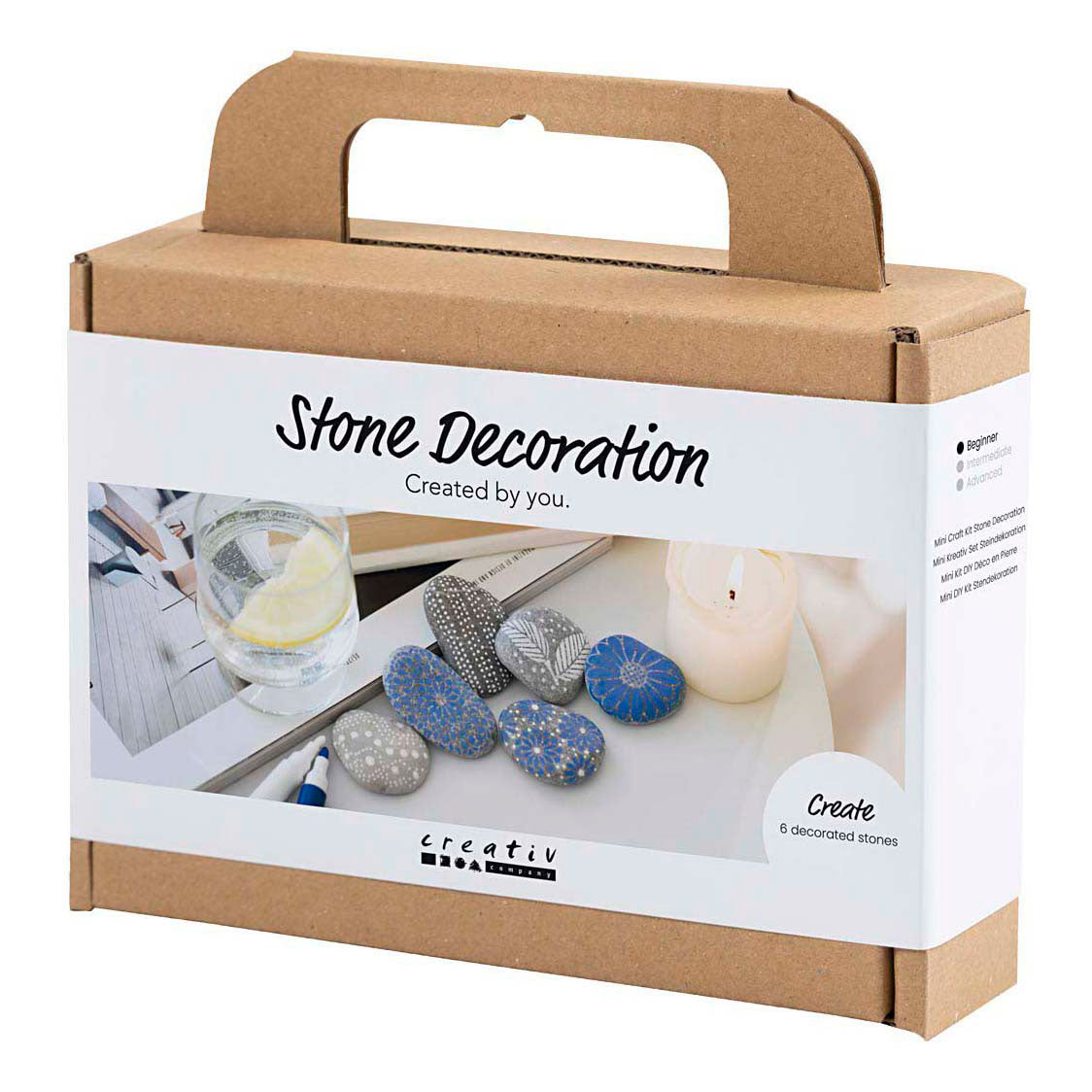 Creativ company https: www.cchobby.nl mini-hobbyset-steen decoration-blue-1-box