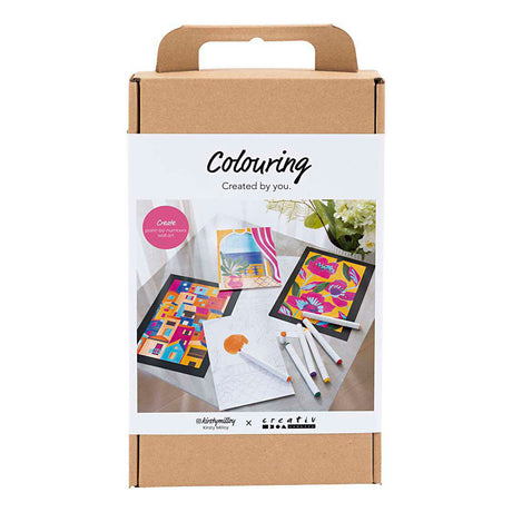 Creativ firma hobbysett farger, maling etter tall, highlighters, 1 boks