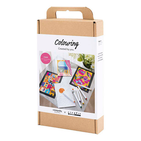 Creativ firma hobbysett farger, maling etter tall, highlighters, 1 boks