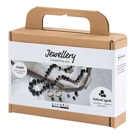 Société créative https : www.cchobby.nl mini-hobbyset-jewelry-necklace-and-earrings-black-white-1-box