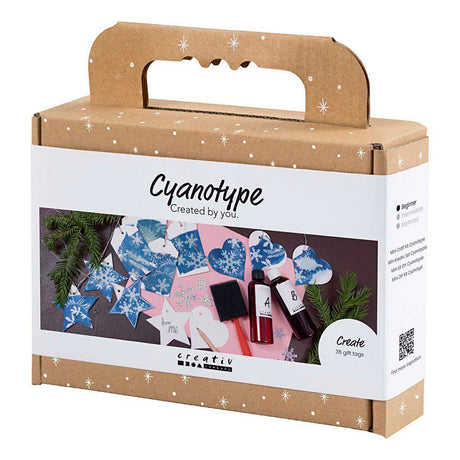 Creativ company https: www.ccobby.nl mini-hobbyset-cyanotype-geschenklabels-blauw-zilver-1-doos