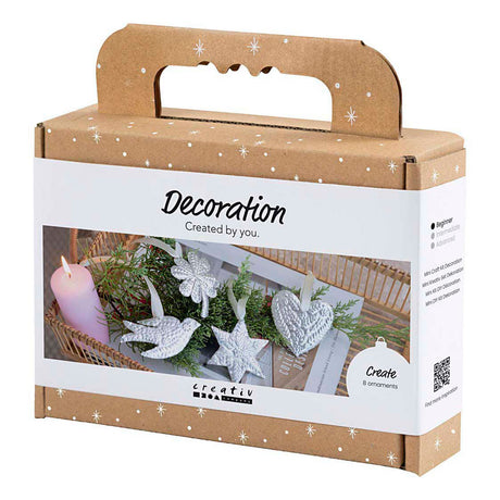 Creativ Firma Mini Hobby Set Dekoratioun, Chrëschtdekoratioun, Sëlwer Metall, 1 Këscht