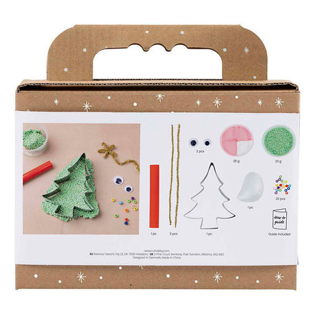 Kompanijos Creativ mini pomėgių rinkinys, formuojantis Kalėdų eglutės pabaisą