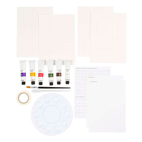 Kreativ Firma Hobby Set Gouache, Biller, verschidde Faarwen, 1 Këscht