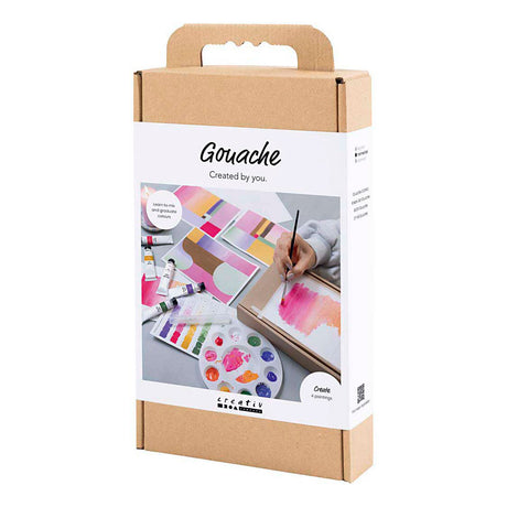 Kreativ Firma Hobby Set Gouache, Biller, verschidde Faarwen, 1 Këscht