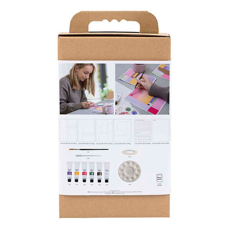 Kreativ Firma Hobby Set Gouache, Biller, verschidde Faarwen, 1 Këscht