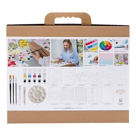 Creativ company začetni hobi set gvaš, slike, različne barve, 1 škatla