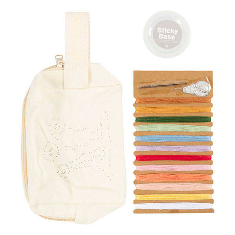 Creativ Firma https: www.cchobby.nl mini-hobbyset-embroidery-make-up bag-cream-1-box