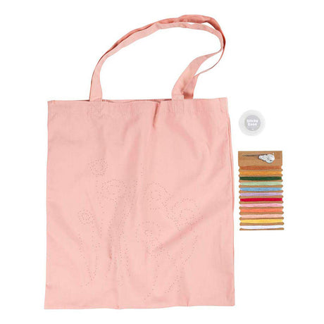 Creativ company https: www.cchobby.nl hobbyset-embroidery-carrier-bag-lightpink-1-box