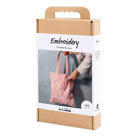 Creativ company https: www.cchobby.nl hobbyset-embroidery-carrier-bag-lightpink-1-box