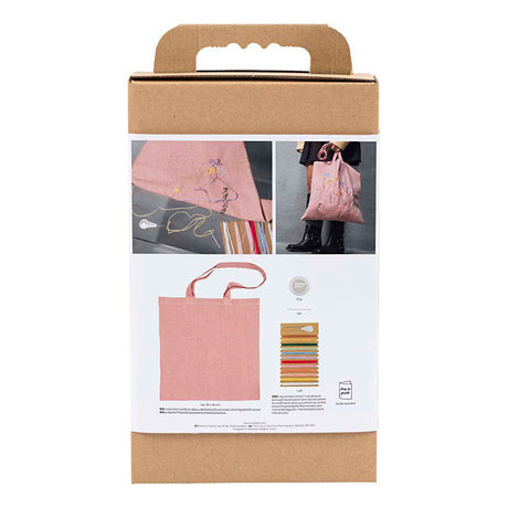 Creativ company https: www.cchobby.nl hobbyset-embroidery-carrier-bag-lightpink-1-box