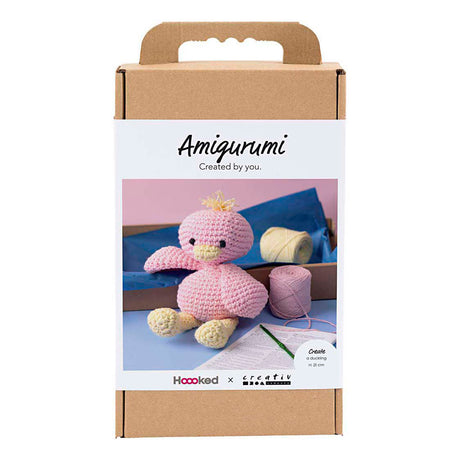 Creativ Firma Hobby Set amigurumi, Duckling, hellrosa, hellgiel, 1 Këscht