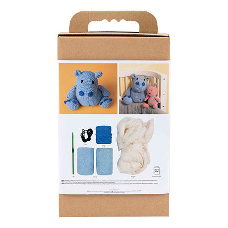 Creativ kompanija https: www.cchobby.nl hobbyset-amigurumi-hippopotamus-blue-lightblue-1-box