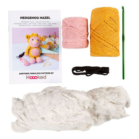 Creativ kompanija https: www.cchobby.nl hobbyset-amigurumi-hedgehog-lightpink-warm-yellow-1-box