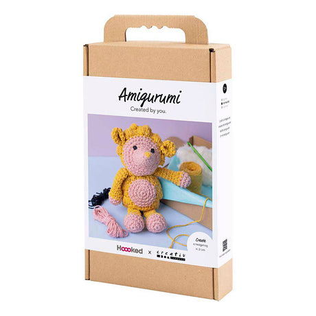 Creativ kompanija https: www.cchobby.nl hobbyset-amigurumi-hedgehog-lightpink-warm-yellow-1-box