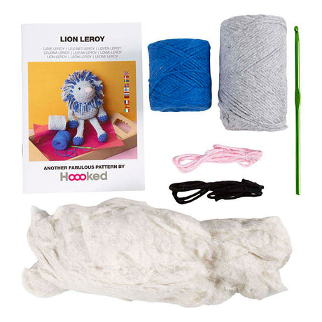 Creativ Firma https: www.cchobby.nl hobbyset-amigurumi-lion-navy blue-light grey-1-box