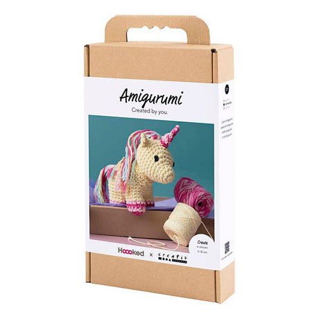 Creativ Firma Hobby Set amigurumi, Eenhoorn, Regenbogenfarben, 1 Këscht