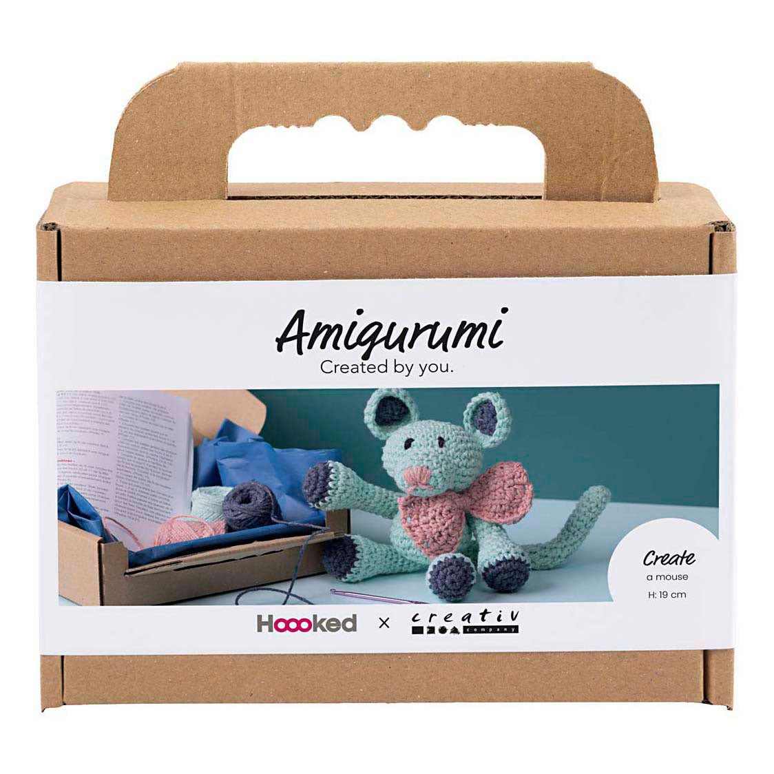Creativ company https: www.cchobby.nl hobbyset-amigurumi-mouse-mint-1-doos
