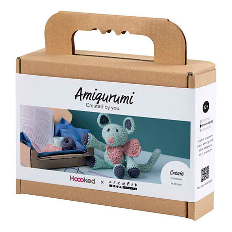 Creativ Firma Hobby Set amigurumi, Maus, Minze, 1 Këscht