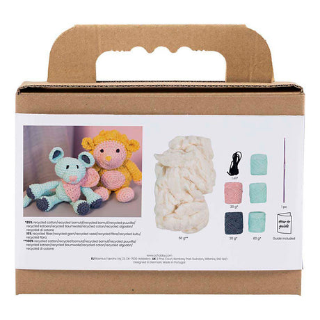 Creativ Firma Hobby Set amigurumi, Maus, Minze, 1 Këscht