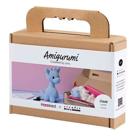 Creativ Firma Hobby Set amigurumi, Giraff, hellblo, 1 Këscht