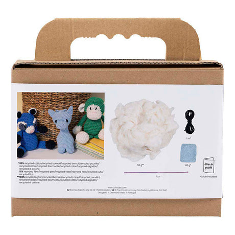 Creativ Firma Hobby Set amigurumi, Giraff, hellblo, 1 Këscht