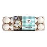 Creativ Company plastic eggs in egg carton 6cm - 12pcs