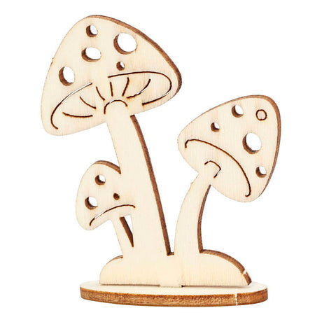 Kreativ Firma DIY Holzfiguren Huesen, Bam a Champignonen