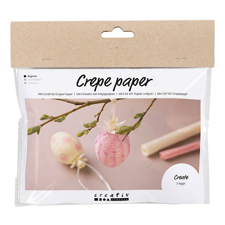Creative company https: www.cchobby.nl mini-hobby-set-crepe-paper-eggs-light-pink-light-yellow-1-box