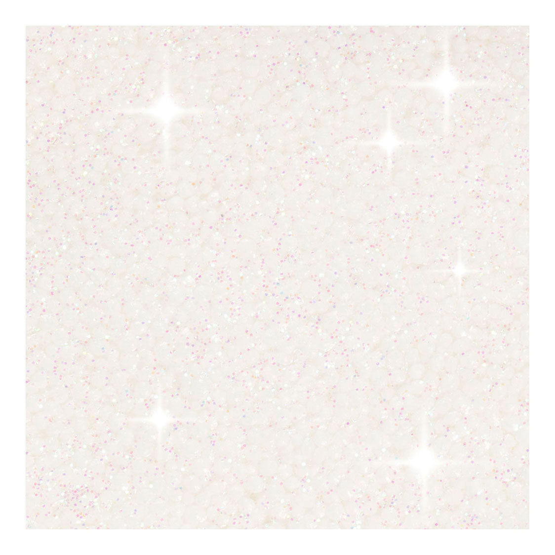 Creativ company foam clay glitter white - 35gr.