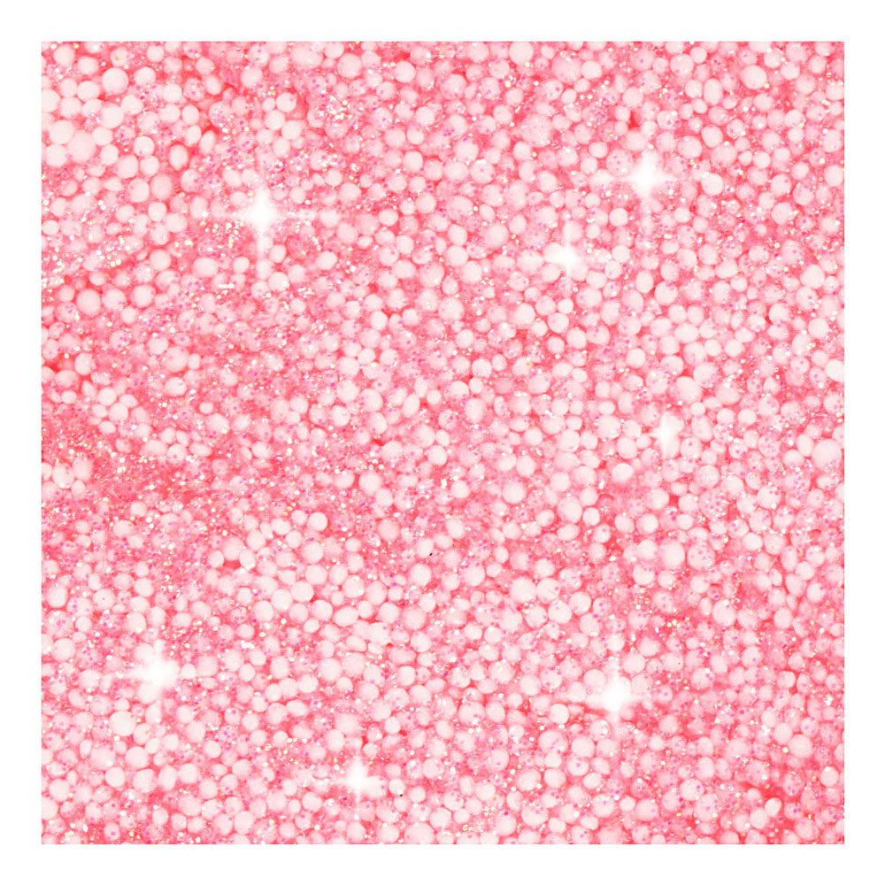 Foam clay ®, glitter, light red, 35 gr 1 box