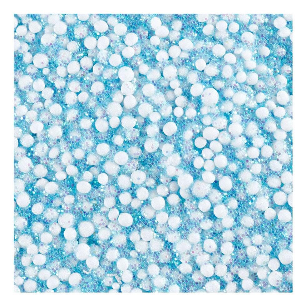Creativ company foam clay glitter light blue - 35gr.