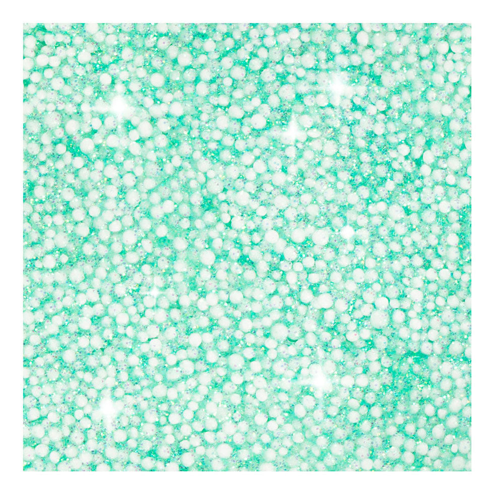 Foam clay ®, glitter, light green, 35 gr 1 box